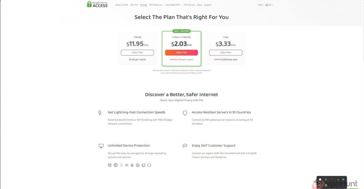 pia pricing 