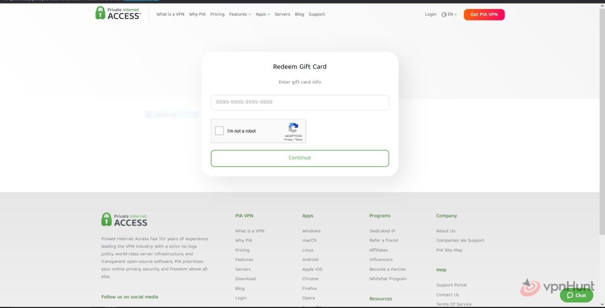 private internet access cost