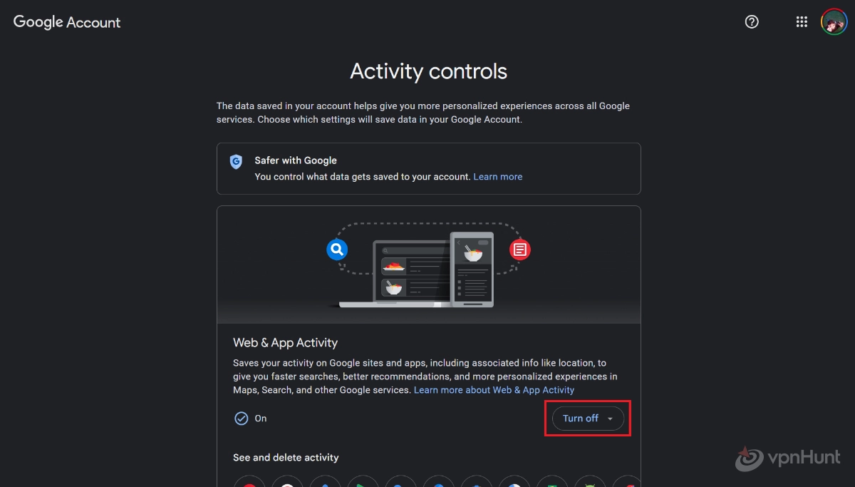 how to delete google search history on ipad