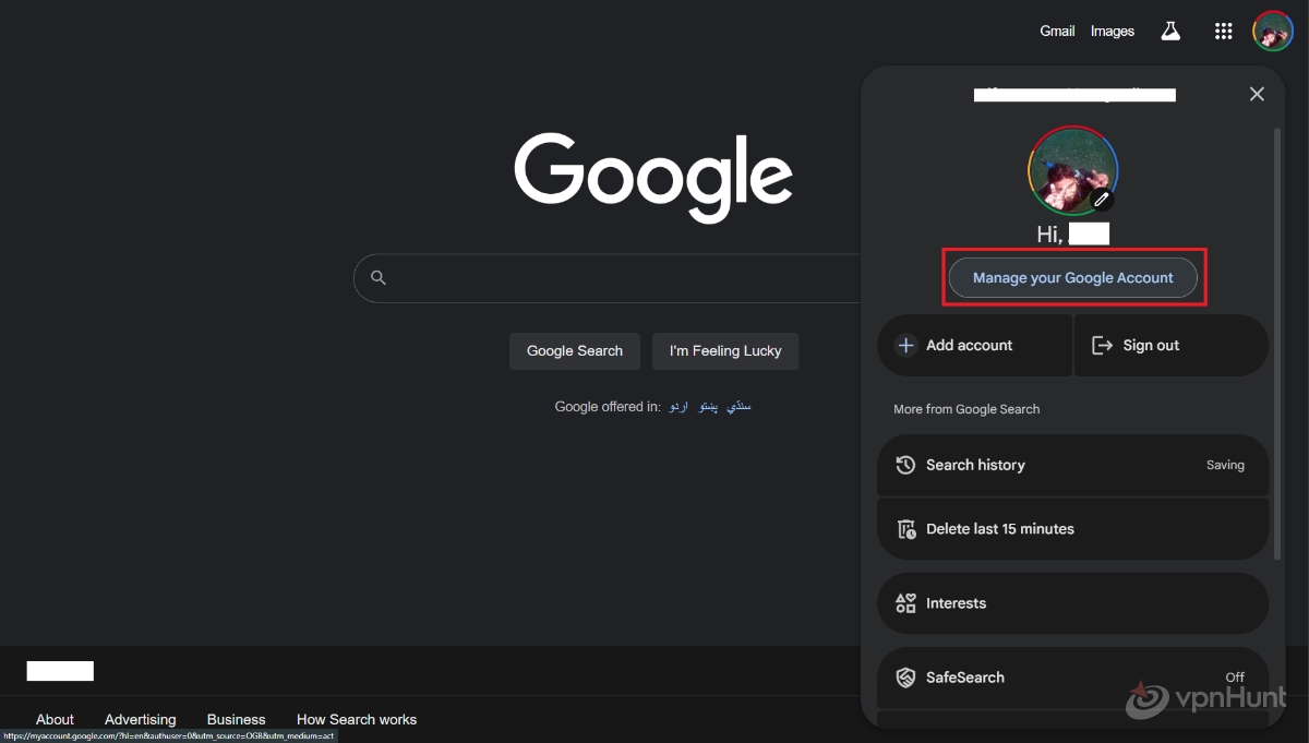 how to delete google search history on iphone