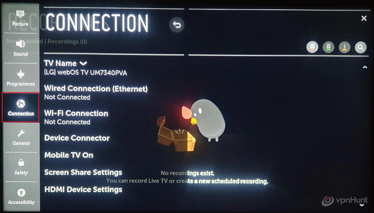 how to connect my lg tv to wifi without remote