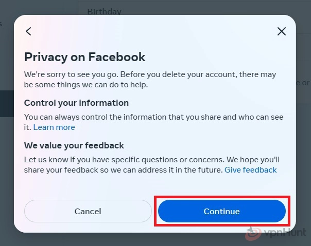 how to delete facebook profile
