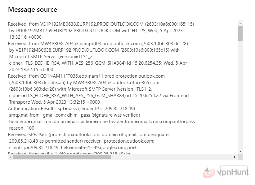 how to trace ip address of email