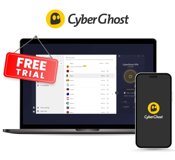 cyberghost vpn free trial