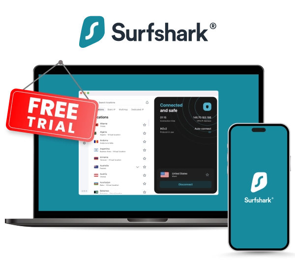 surfshark vpn free trial