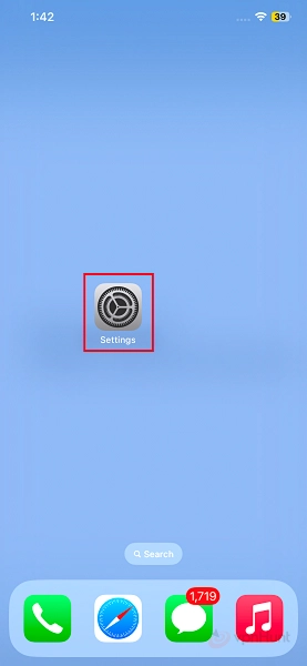 open settings