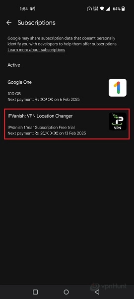 Select the IPVanish app icon